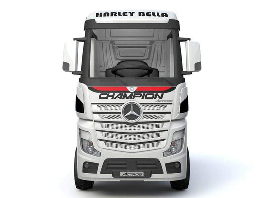 Licensed Mercedes Benz Actros Black 24V Electric Ride On Truck