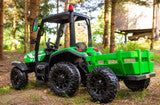 AgriPow 24V Electric Ride On Tractor with Trailer Green