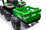 AgriPow 24V Electric Ride On Tractor with Trailer Green